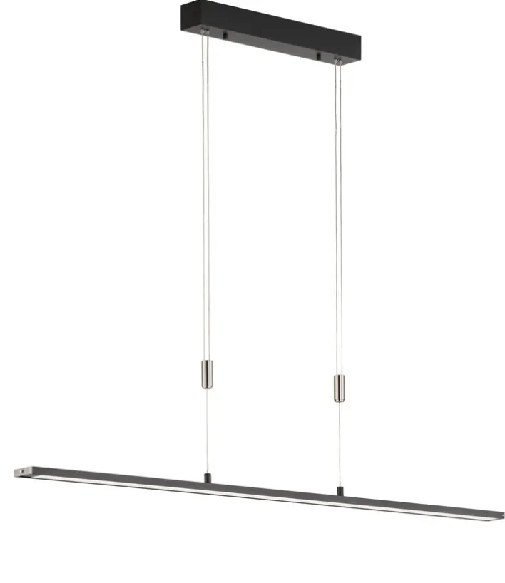 FISCHER & HONSEL LED Pendellampe METZ TW schwarz/ nickelfarbig