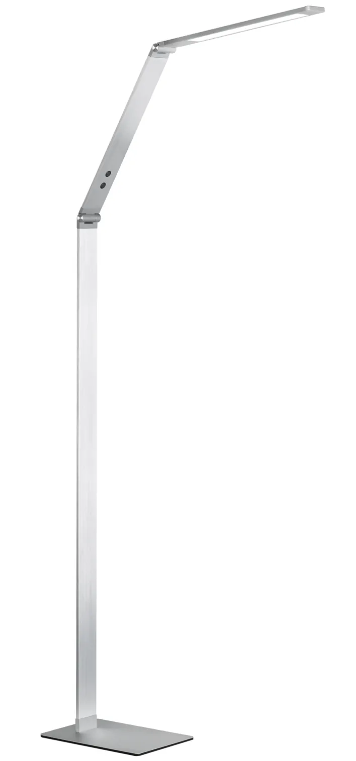 FISCHER & HONSEL LED Stehlampe DENT 1-flg alufarbig