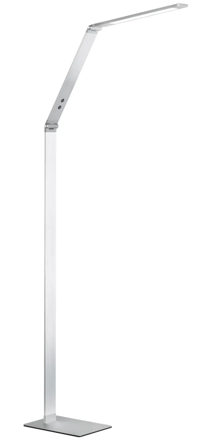 FISCHER & HONSEL LED Stehlampe DENT 1-flg alufarbig