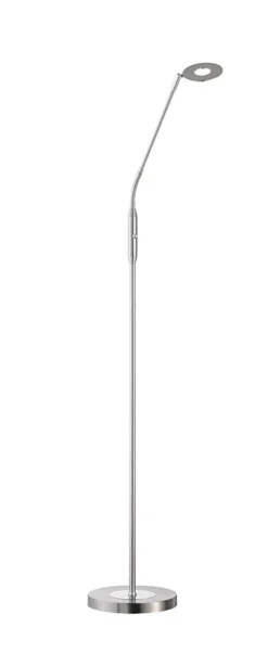 FISCHER & HONSEL LED Stehleuchte DENT 1-flg nickelfarbig