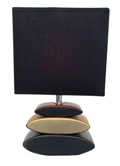 FISCHER & HONSEL Retrofit Tischlampe LINER schwarz/ goldfarbig