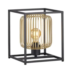 FISCHER & HONSEL Retrofit Tischlampe CAYDO schwarz /goldfarbig