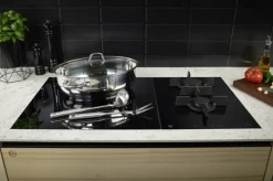 Fissler Edelstahlbräter mit Fleischgabel und Schöpflöffel