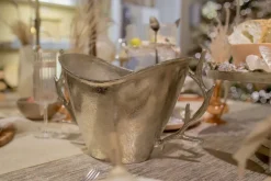 Flaschenkühler HIRSCH 22 cm silberfarbig