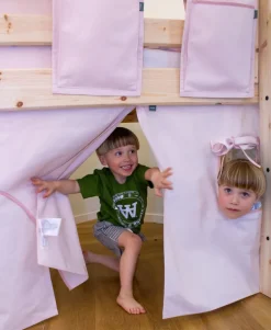 FLEXA Kinderbettvorhang DAWN 110 x 77 cm Rosa