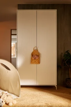 FLEXA Kinder-Drehtürenschrank SAGA braun