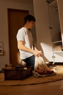 FLEXA Kinder-Drehtürenschrank SAGA braun