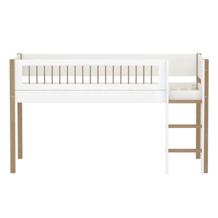 FLEXA Spielbett NOR 90 x 200 cm weiß/ braun