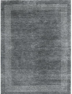 Gabbeh-Teppich CASABLANCA 140 x 200 cm grau/schwarz