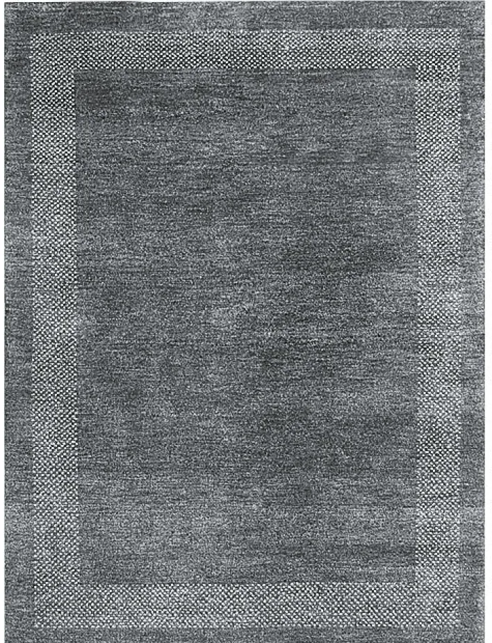 Gabbeh-Teppich CASABLANCA 140 x 200 cm grau/schwarz