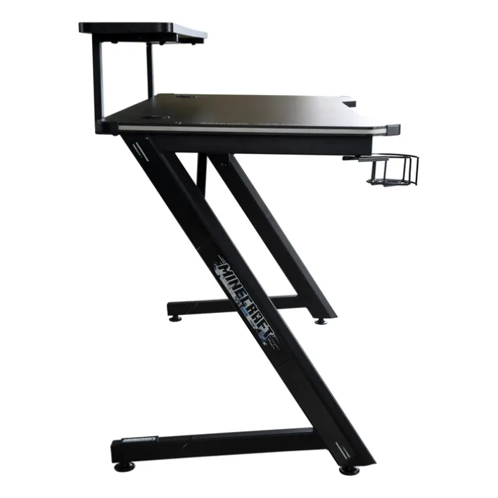 Gaming-Tisch MINECRAFT 120 cm schwarz/ grau