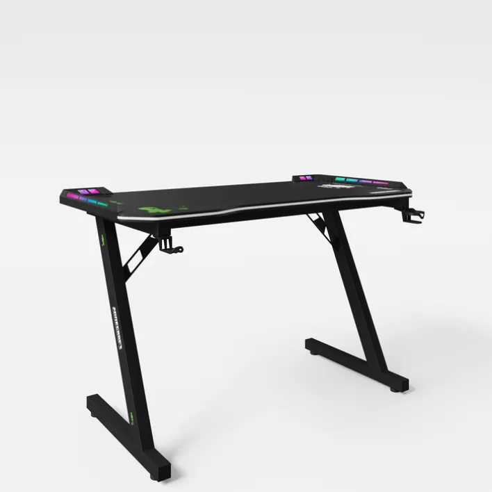 Gaming-Tisch MINECRAFT schwarz/ grau