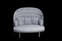 Garden FLAIR Daybed Sonneninsel DALLAS 4-tlg anthrazit /grau