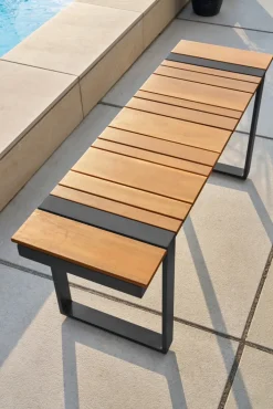 Garden FLAIR Dining Gartenlounge BASEL U 5-tlg grau /Akazie braun