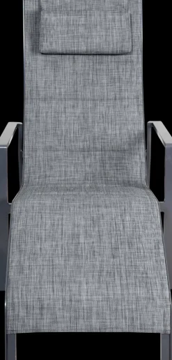 Garden FLAIR Garten Liegestuhl RIBA anthrazit /dunkelgrau