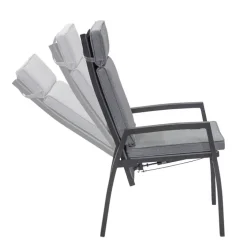 Garden FLAIR Garten Positionsstuhl LENNOX 2er Set grau