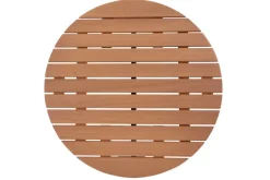 Garden FLAIR Garten-Beistelltisch SUSI 56 cm grau /Teakholz