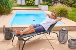 Garden FLAIR Gartenliege RANA anthrazit