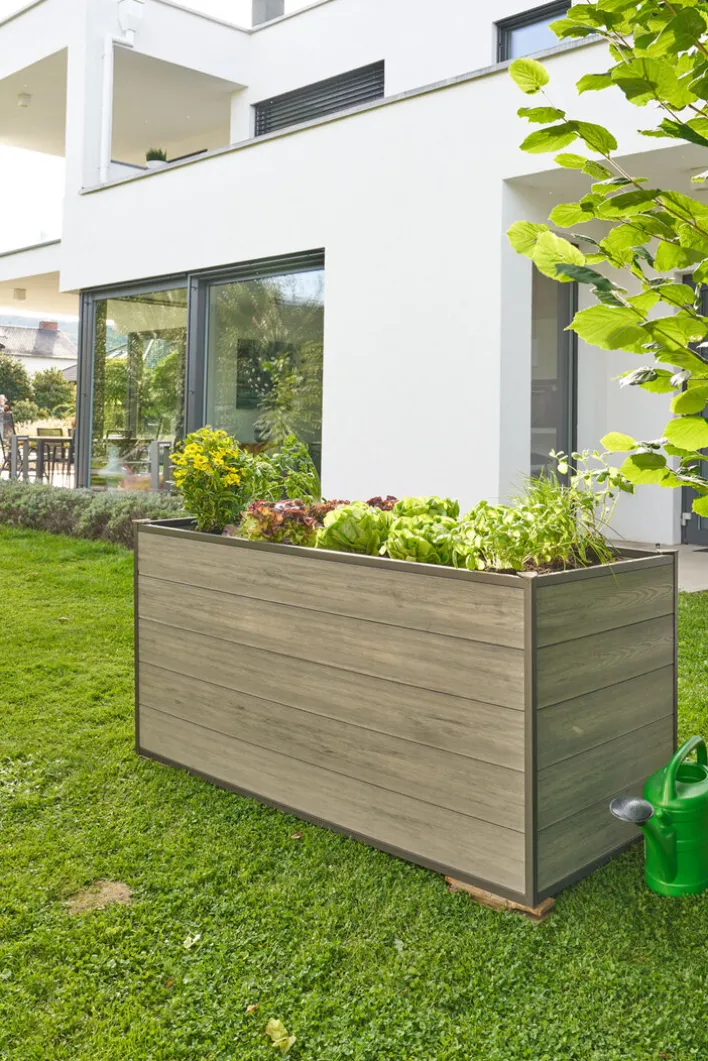 Garden FLAIR Hochbeet RUTH 240 x 80 cm anthrazit
