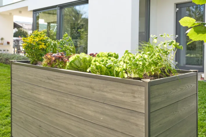 Garden FLAIR Hochbeet RUTH 240 x 80 cm anthrazit