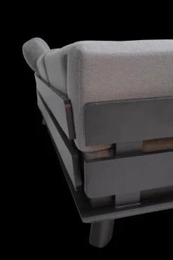 Garden FLAIR Living Gartenlounge RUNE 3-tlg schwarz /grau