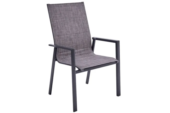 Garden FLAIR Stapelstuhl Garten RON XXL anthrazit /mixgrau