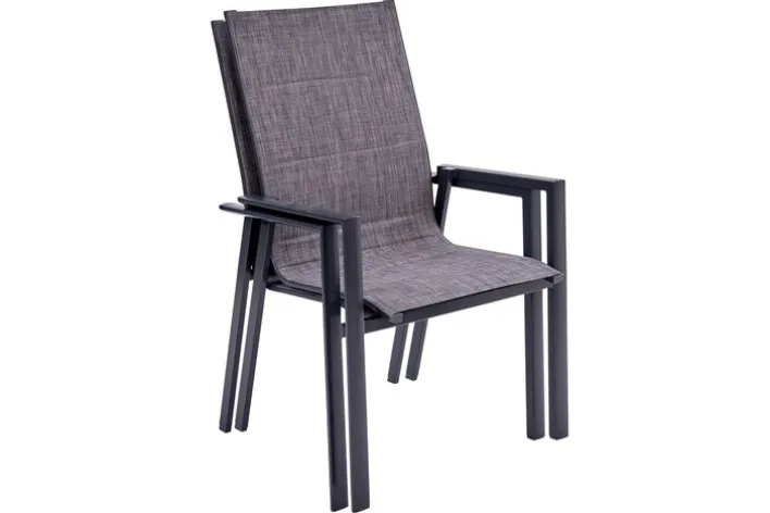 Garden FLAIR Stapelstuhl Garten RON XXL anthrazit /mixgrau