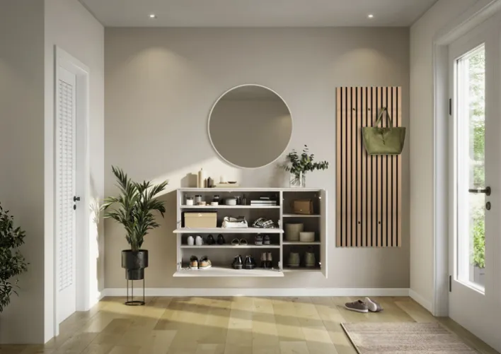 Garderobenleiste GRACE 50 x 125 cm braun