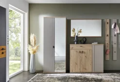 Garderobenpaneel FINA 15 x 160 cm Basalt-Dekor grau/schwarz