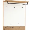 Garderobenpaneel KASTINA 83 x 109 cm Eiche Bianco/ Lack weiß