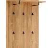 Garderobenpaneel LIDO 80 x 91 cm Astige Eiche massiv naturbelassen geölt