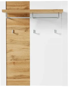 Garderobenpaneel MATERIO 90 x 112 cm braun/weiß