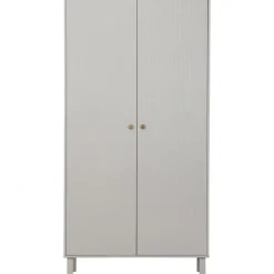 Garderobenschrank MADU 100 x 195 cm cloud grey/goldfarbig