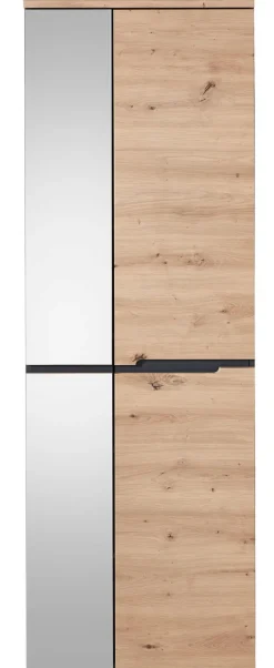 Garderobenschrank MEMPHIS 65 x 197 cm Artisan Eiche/ Graphitgrau