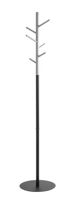 Garderobenständer 36 x 170 cm schwarz/grau
