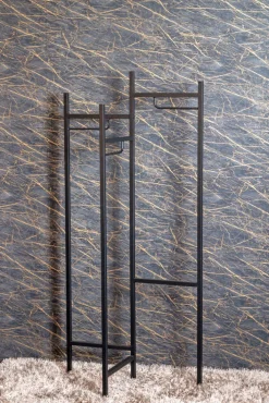 Garderobenständer 70 x 170 cm schwarz