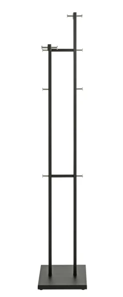 Garderobenständer 42 x 175 cm schwarz/chromfarbig
