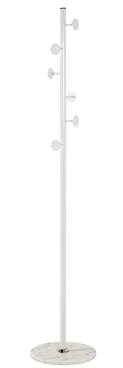 Garderobenständer 35 x 35 cm weiß/braun