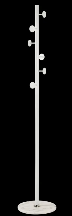 Garderobenständer 35 x 35 cm weiß/braun