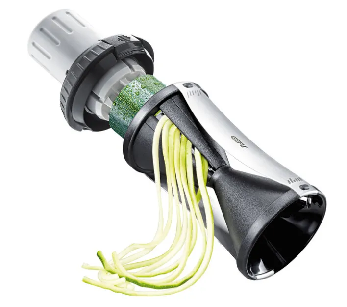 GEFU Spiralschneider SPIRELLI inkl. Sparschäler und Reinigungsbürste Kunststoff schwarz