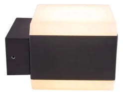 GLOBO LED Außenwandleuchte SLICE 11x9 cm anthrazit