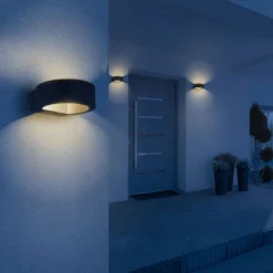 GLOBO LED Außenwandleuchte SLICE I schwarz