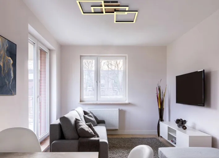 GLOBO LED Deckenlampe BOSSY 70 x 31 cm Holzoptik