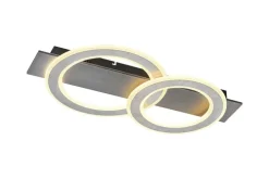 GLOBO LED Deckenlampe JAYDEN 63x35 cm anthrazit /opalweiss