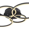 GLOBO LED Deckenlampe KENDY 65,5 x 40,6 cm schwarz