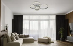 GLOBO LED Deckenlampe RUBIO 114x90 cm grau