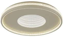 GLOBO LED Deckenlampe SHIRLEY 50 cm sandfarbig