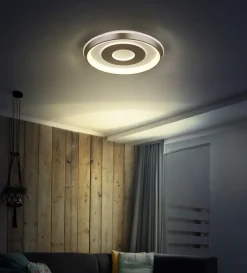 GLOBO LED Deckenlampe WILLIAMSON 49 cm champagnerfarbig