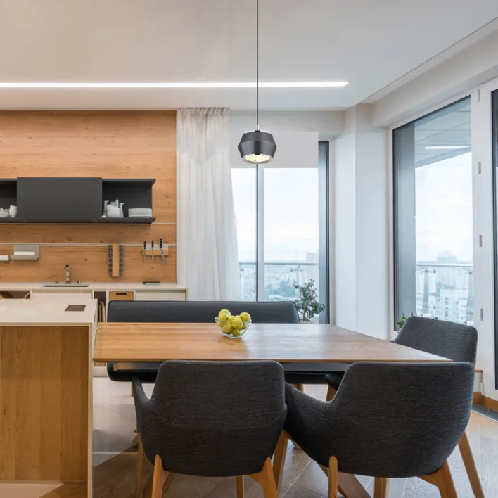 GLOBO LED Pendeleuchte MARTHY 10 cm grau