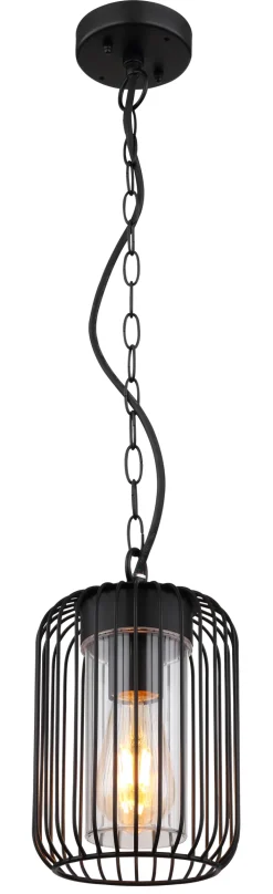 GLOBO LED Retrofit Außenhängeleuchte NINA schwarz